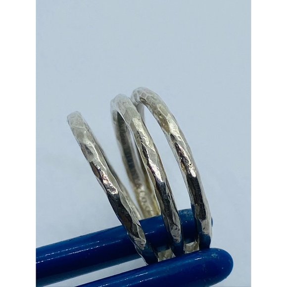 Excellent Authentic Tiffany & Co Paloma Picasso Hammered Bands Size 7 - Picture 1 of 9